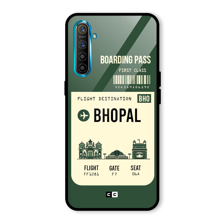 Bhopal Boarding Pass Glass Back Case for Realme X2