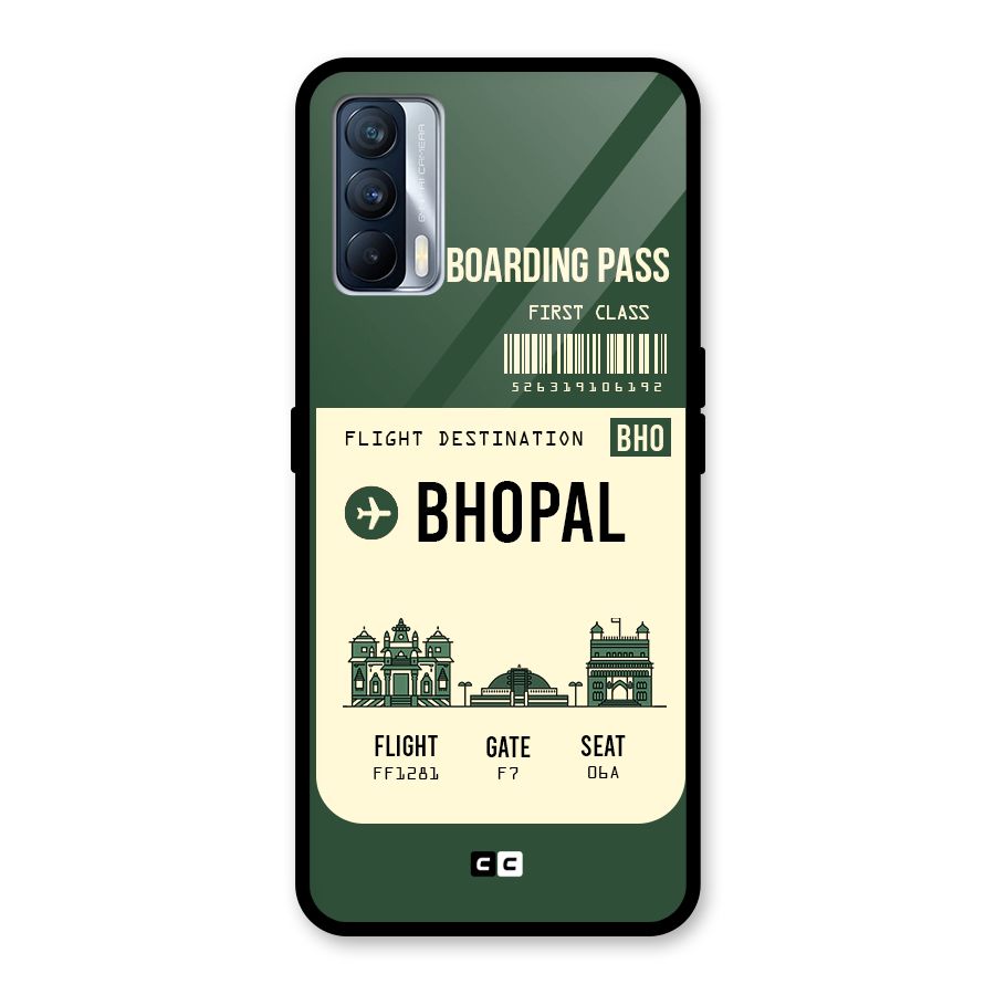 Bhopal Boarding Pass Glass Back Case for Realme X7