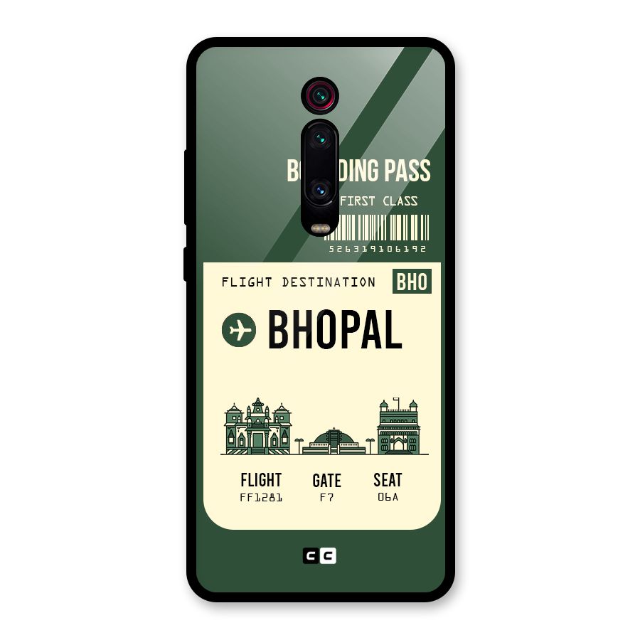 Bhopal Boarding Pass Glass Back Case for Redmi K20