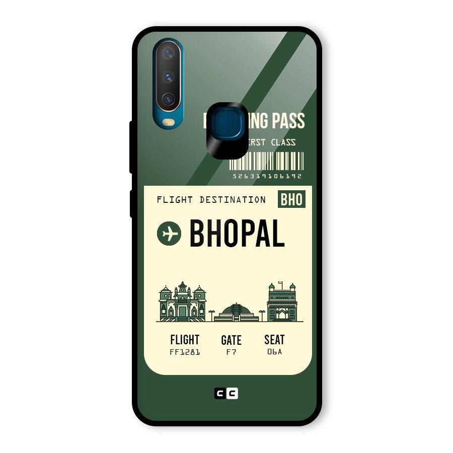 Bhopal Boarding Pass Glass Back Case for Vivo U10