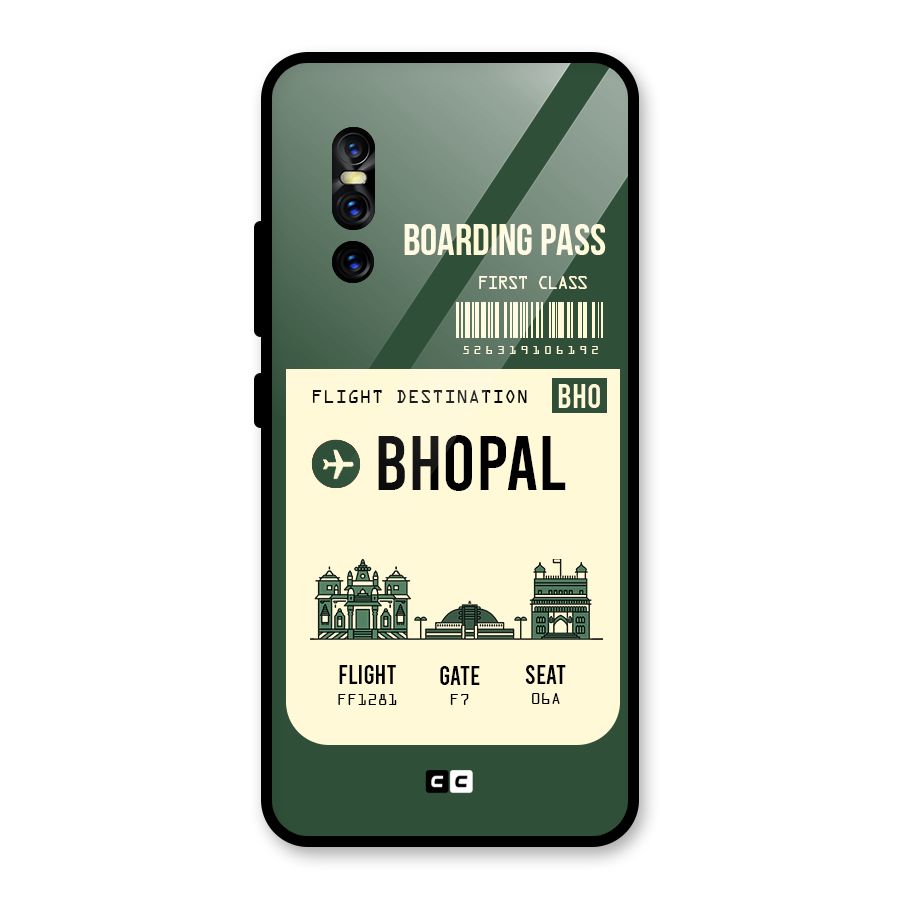 Bhopal Boarding Pass Glass Back Case for Vivo V15 Pro