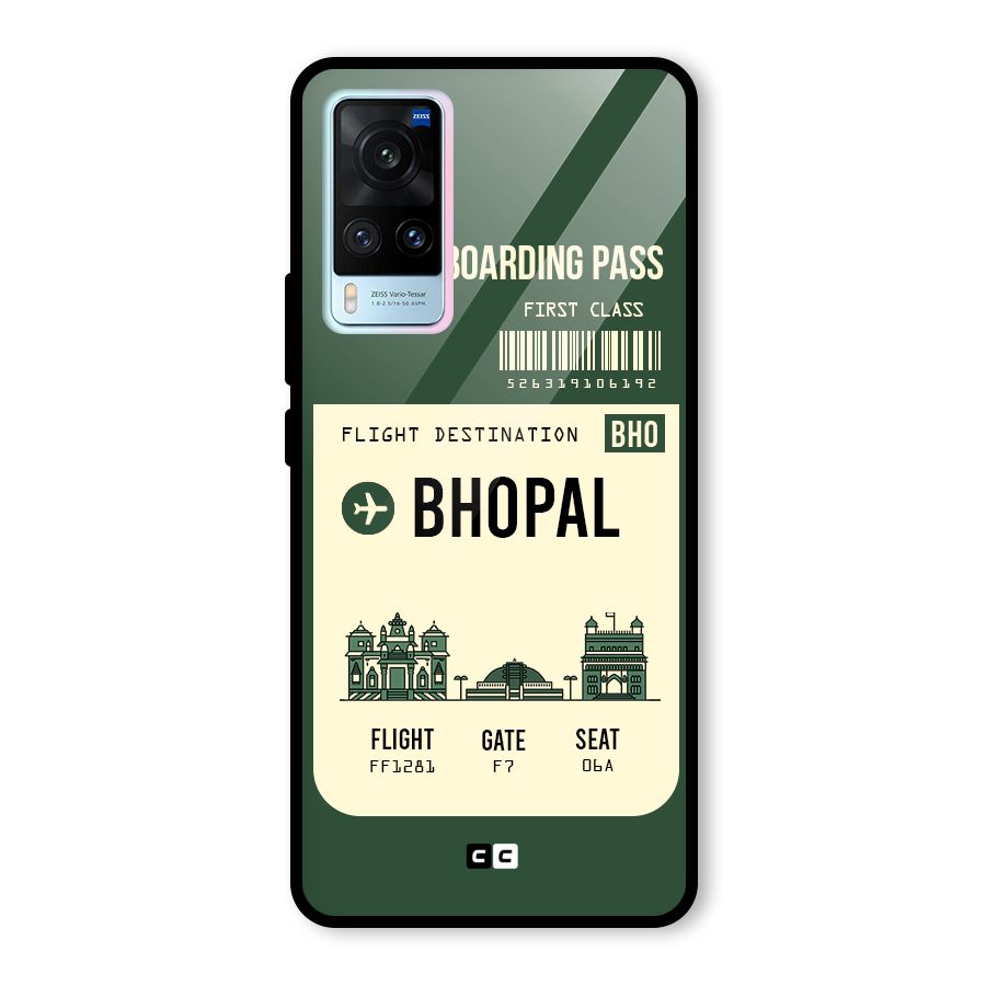 Bhopal Boarding Pass Glass Back Case for Vivo X60