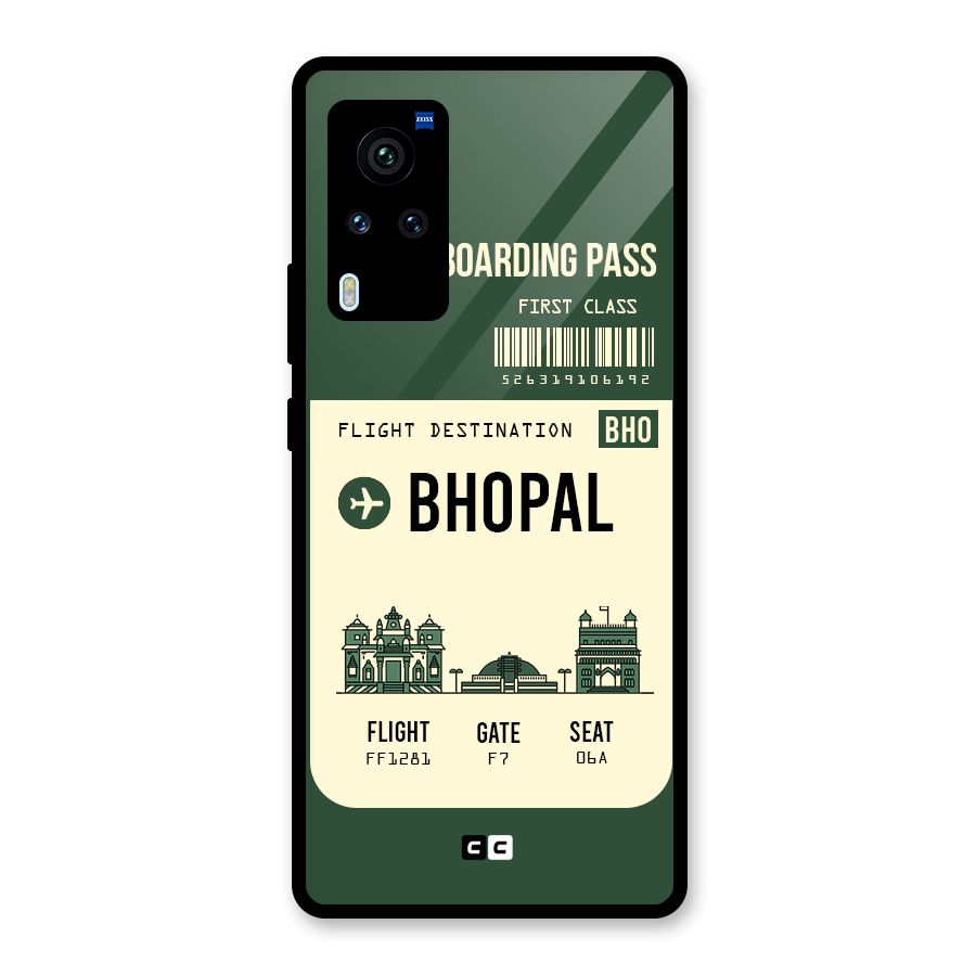Bhopal Boarding Pass Glass Back Case for Vivo X60 Pro