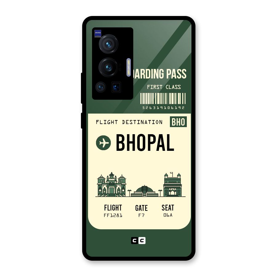 Bhopal Boarding Pass Glass Back Case for Vivo X70 Pro