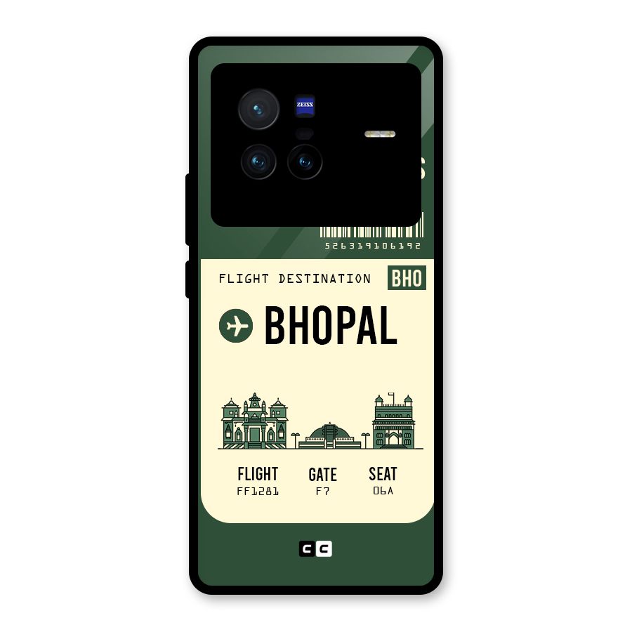 Bhopal Boarding Pass Glass Back Case for Vivo X80
