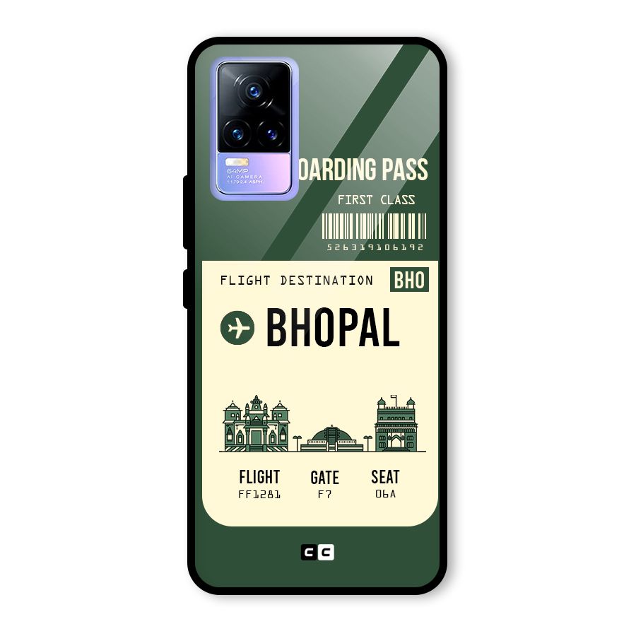 Bhopal Boarding Pass Glass Back Case for Vivo Y73
