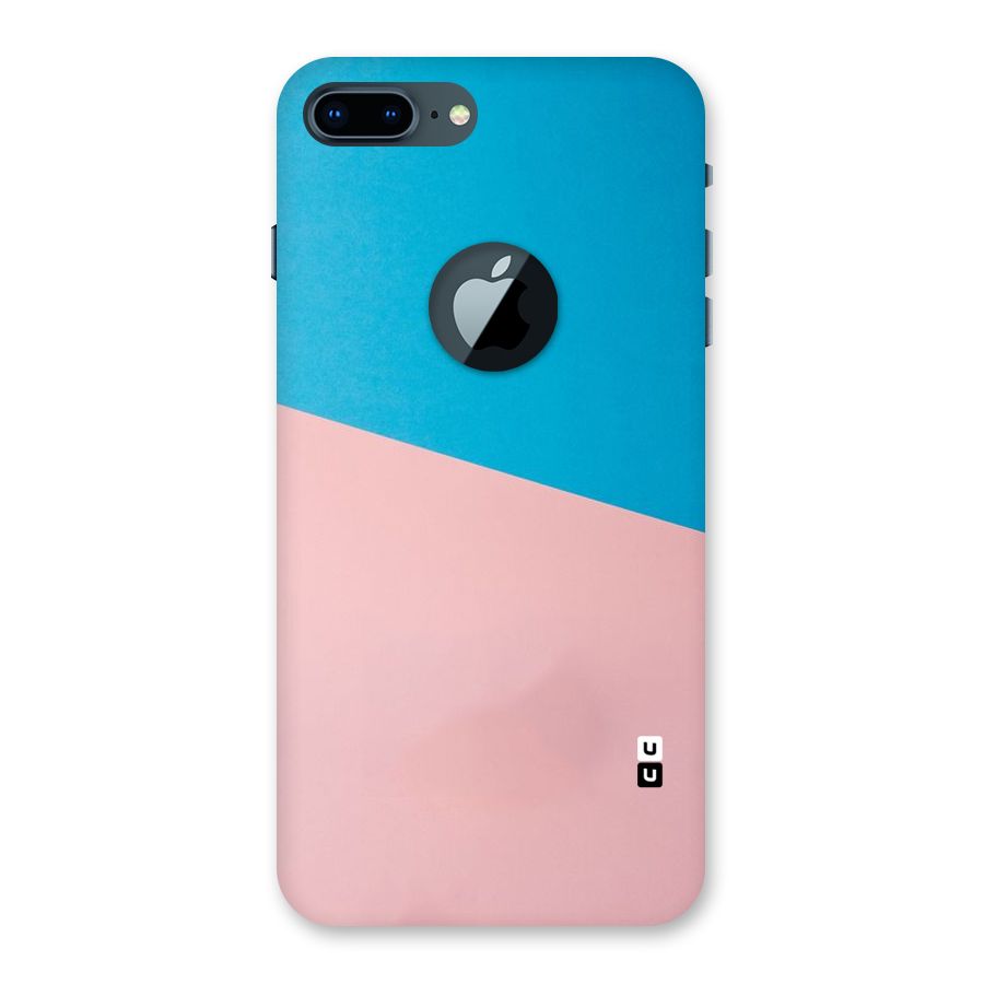 Bicolor Design Back Case for iPhone 7 Plus Logo Cut