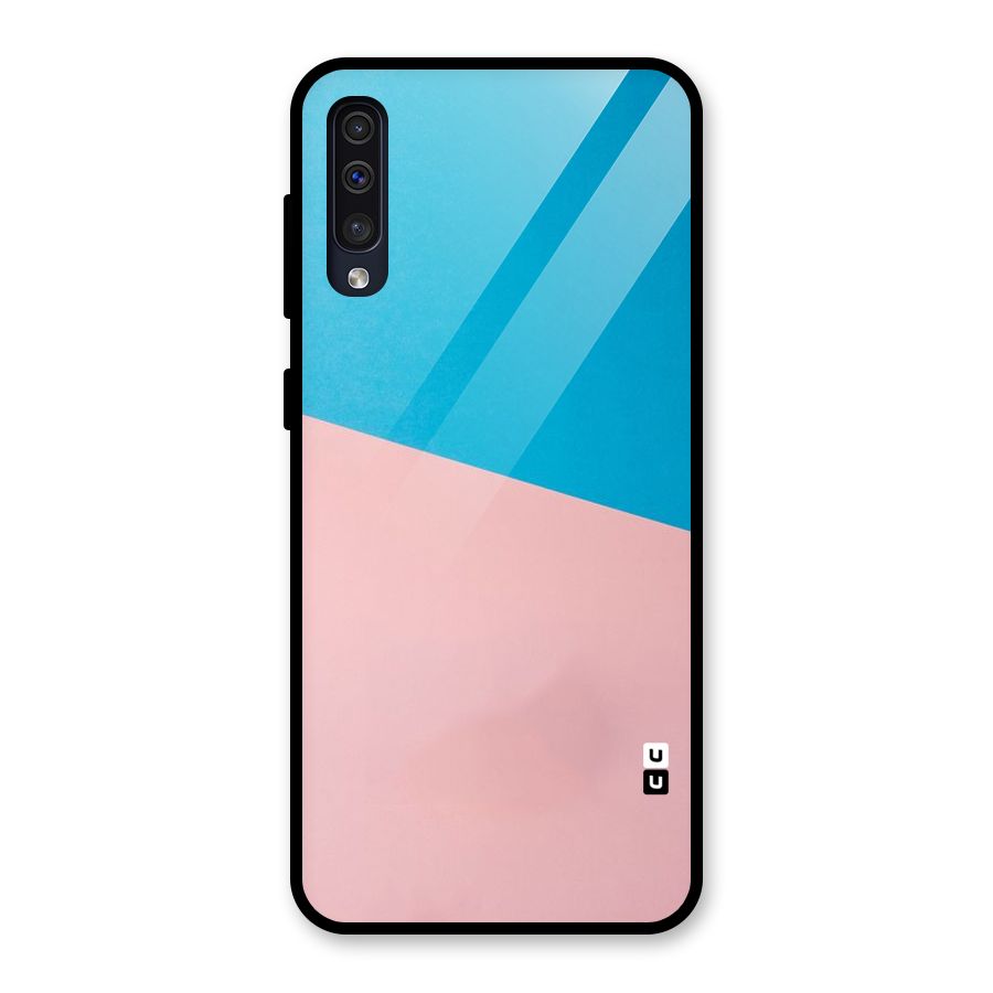 Bicolor Design Glass Back Case for Galaxy A30s