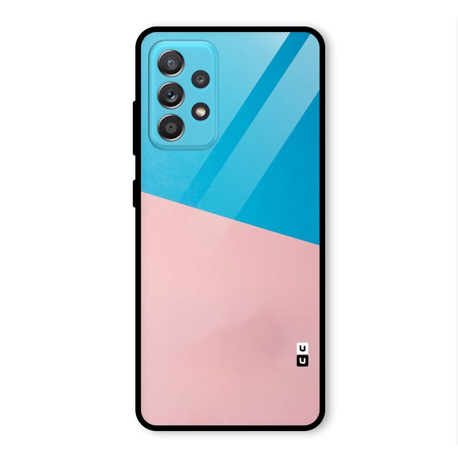 Bicolor Design Glass Back Case for Galaxy A52s 5G