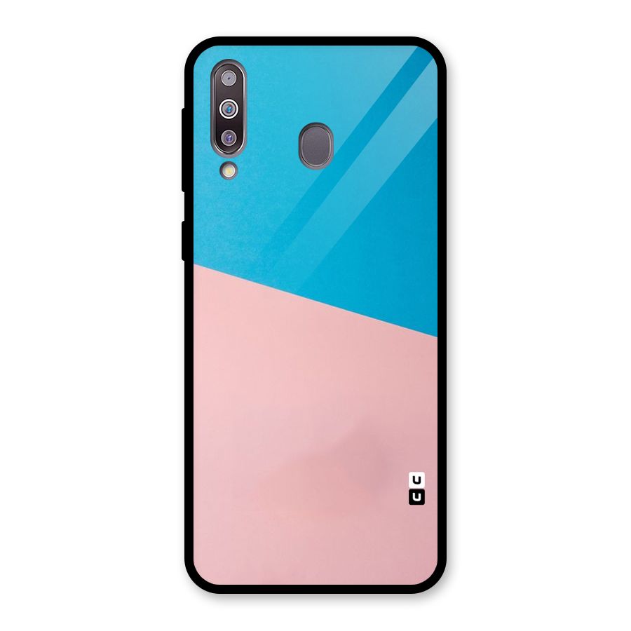 Bicolor Design Glass Back Case for Galaxy M30