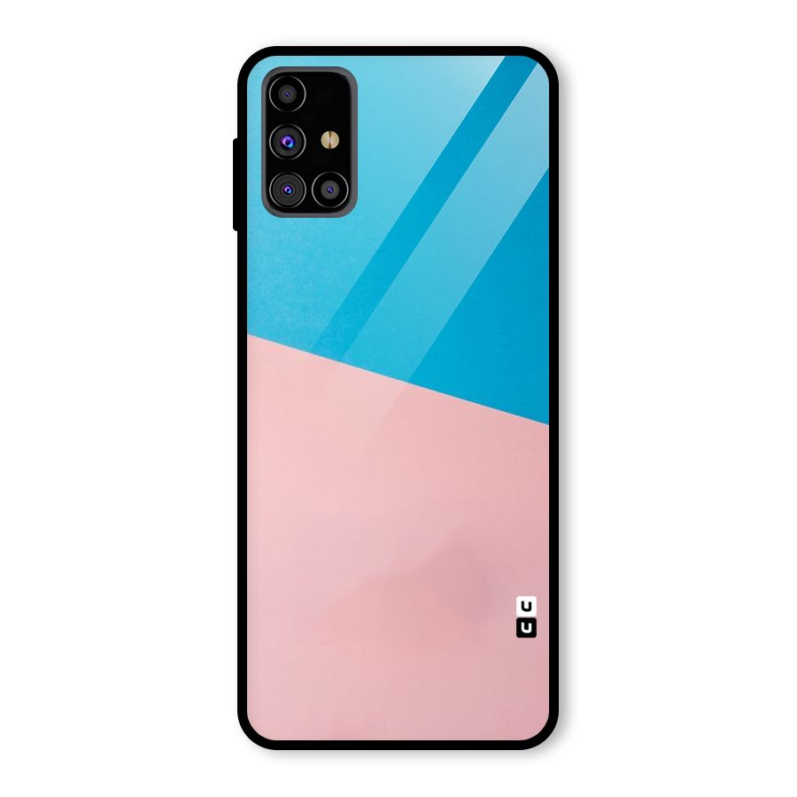 Bicolor Design Glass Back Case for Galaxy M31s