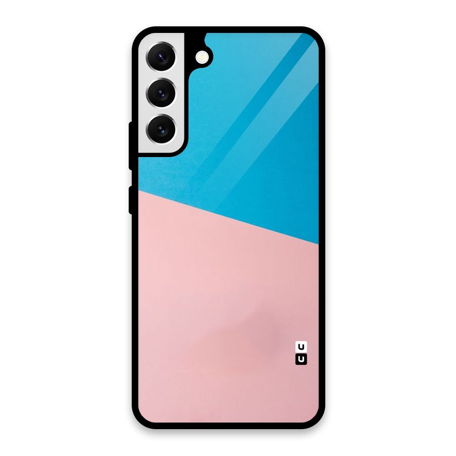 Bicolor Design Glass Back Case for Galaxy S22 Plus 5G