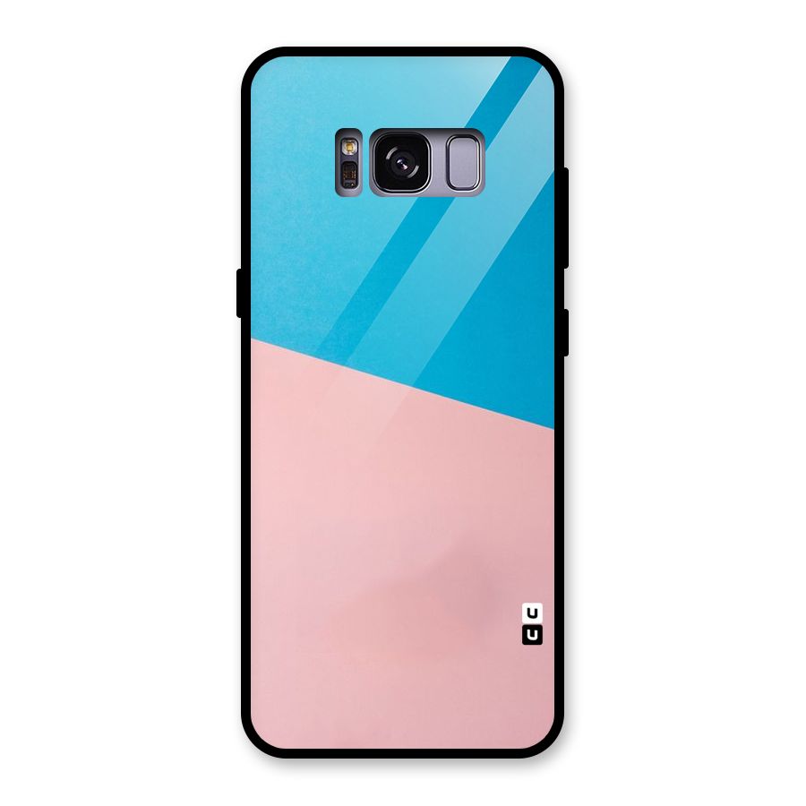 Bicolor Design Glass Back Case for Galaxy S8