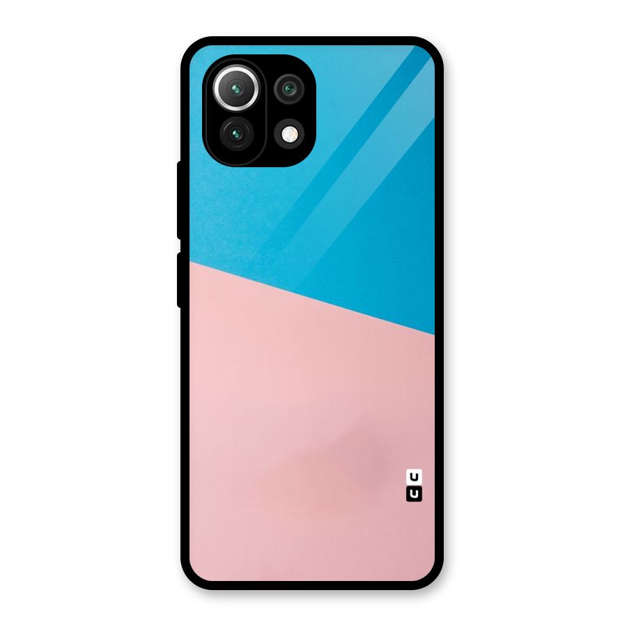 Bicolor Design Glass Back Case for Mi 11 Lite NE 5G