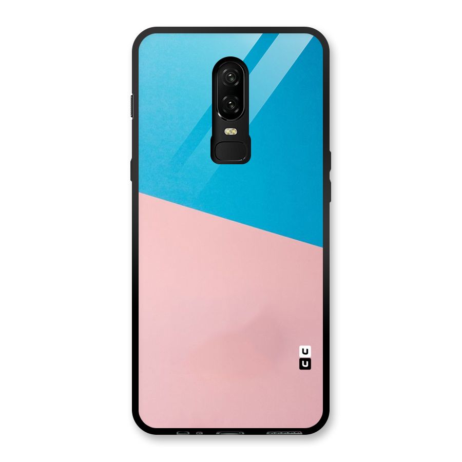 Bicolor Design Glass Back Case for OnePlus 6