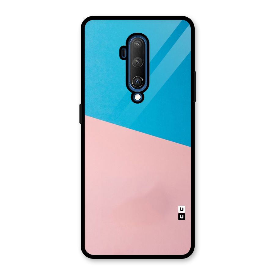 Bicolor Design Glass Back Case for OnePlus 7T Pro