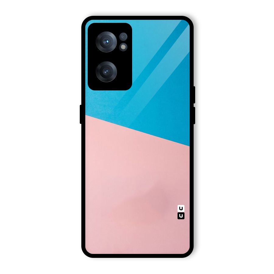 Bicolor Design Glass Back Case for OnePlus Nord CE 2 5G
