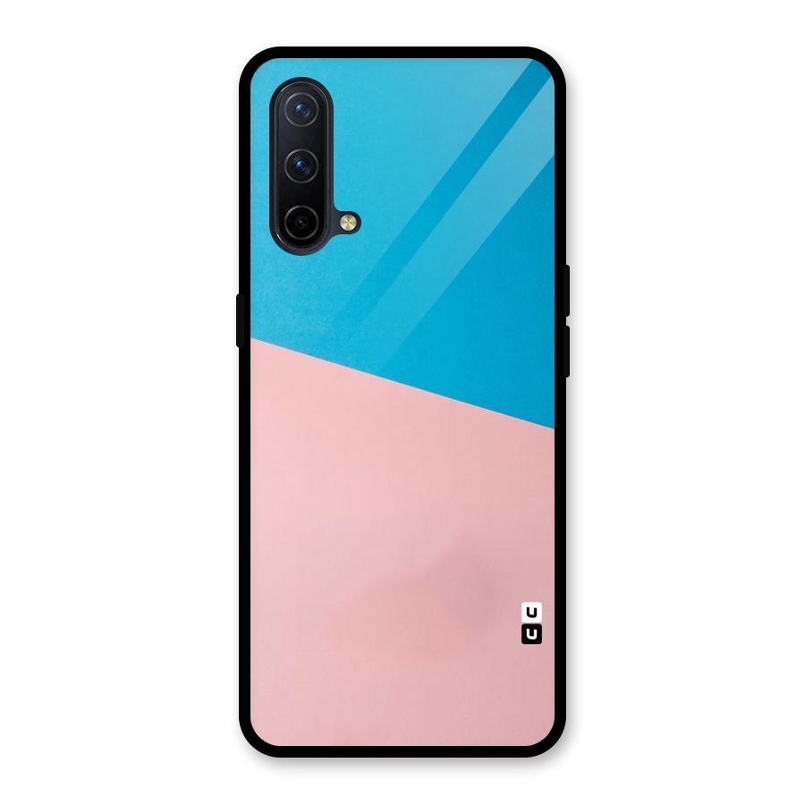 Bicolor Design Glass Back Case for OnePlus Nord CE 5G