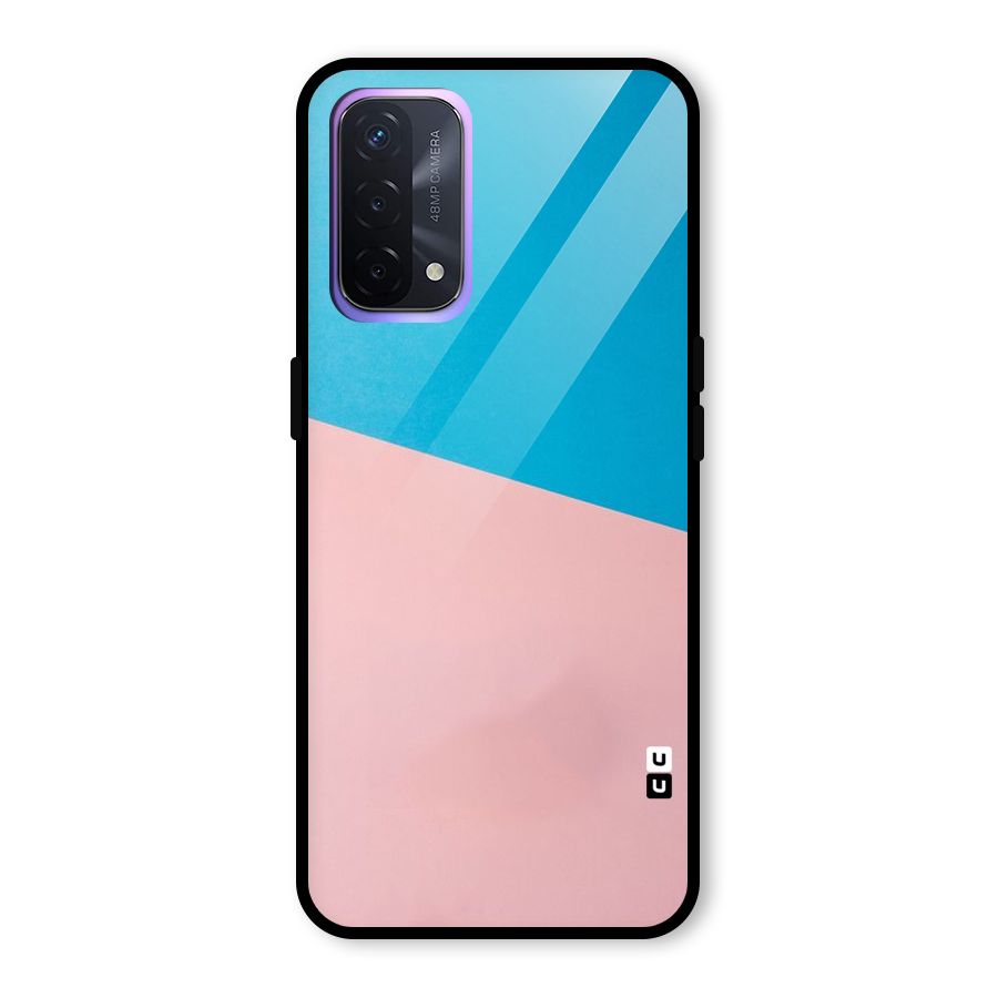 Bicolor Design Glass Back Case for Oppo A74 5G