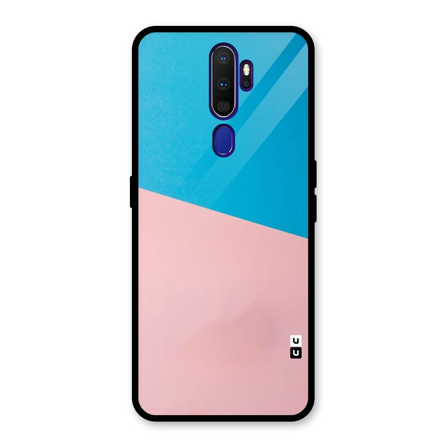 Bicolor Design Glass Back Case for Oppo A9 (2020)