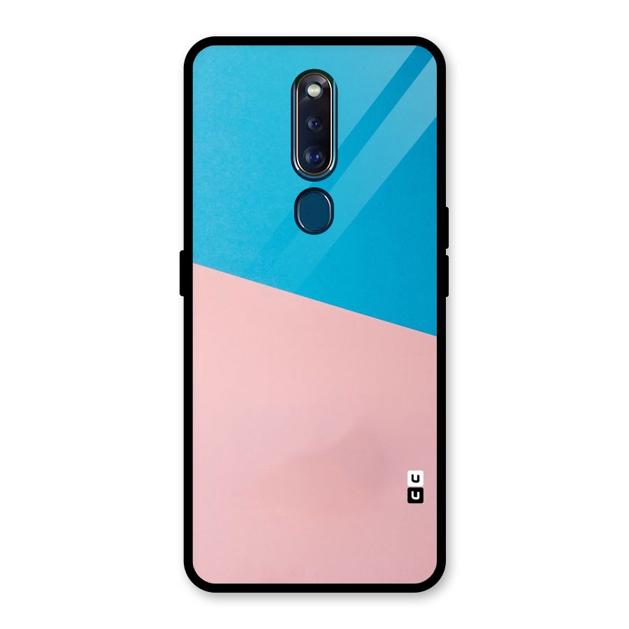 Bicolor Design Glass Back Case for Oppo F11 Pro