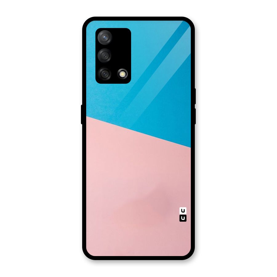 Bicolor Design Glass Back Case for Oppo F19