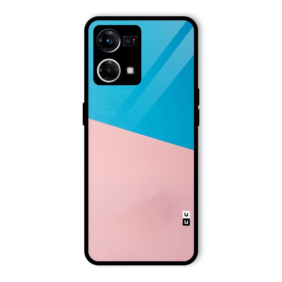 Bicolor Design Glass Back Case for Oppo F21 Pro 5G