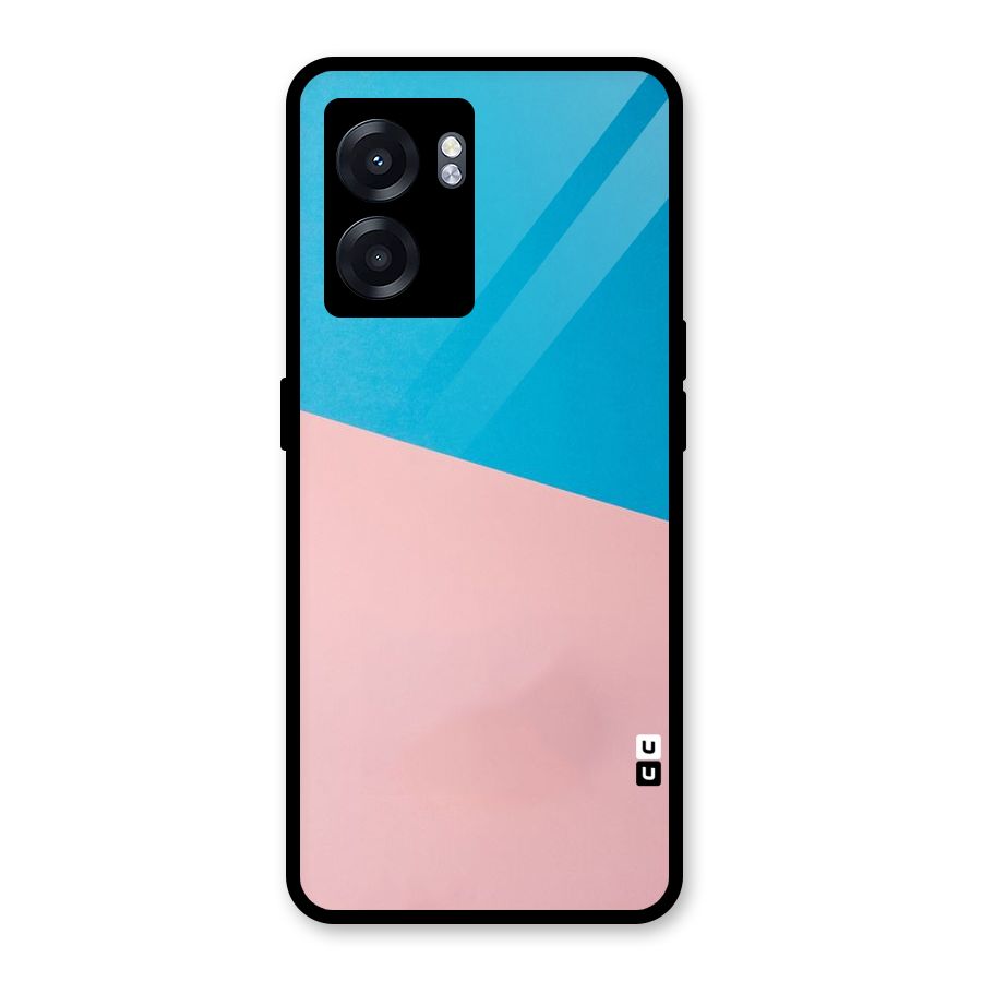 Bicolor Design Glass Back Case for Realme Narzo 50 5G