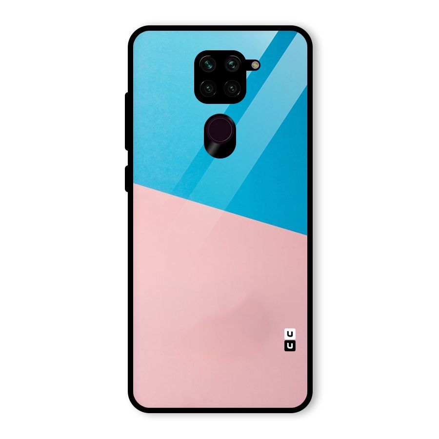 Bicolor Design Glass Back Case for Redmi Note 9