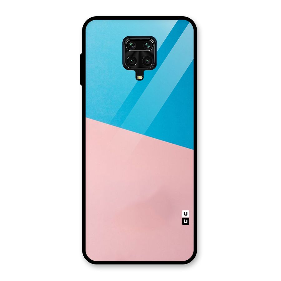 Bicolor Design Glass Back Case for Redmi Note 9 Pro