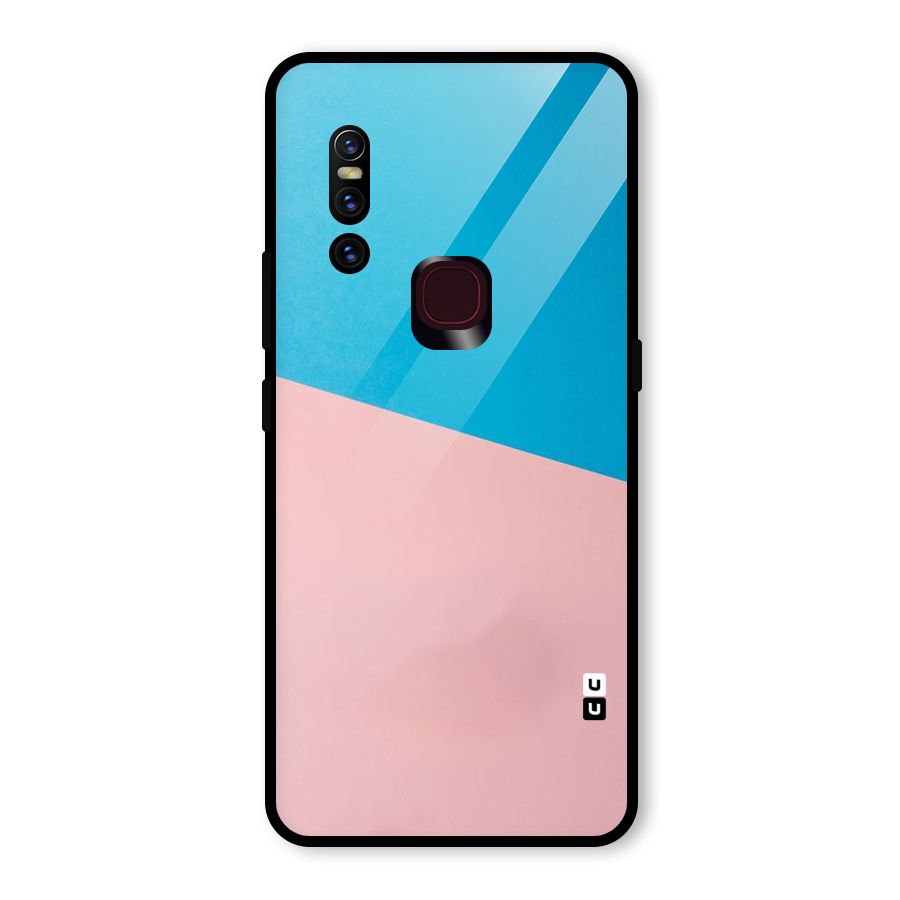 Bicolor Design Glass Back Case for Vivo V15