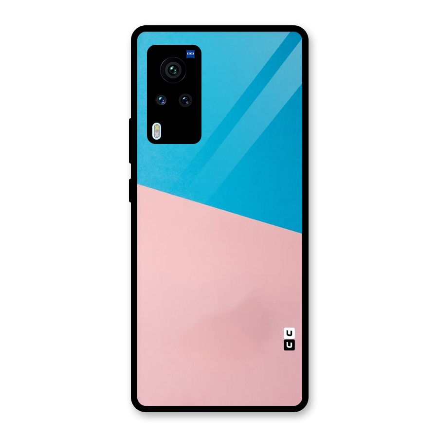 Bicolor Design Glass Back Case for Vivo X60 Pro