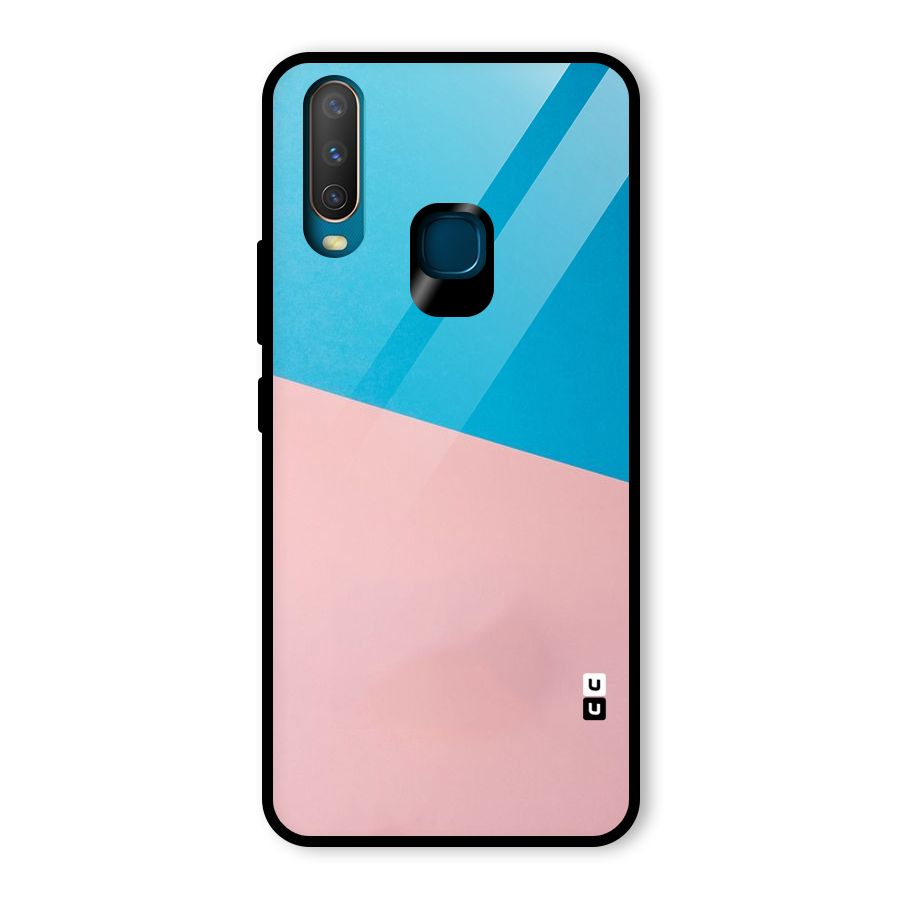 Bicolor Design Glass Back Case for Vivo Y17