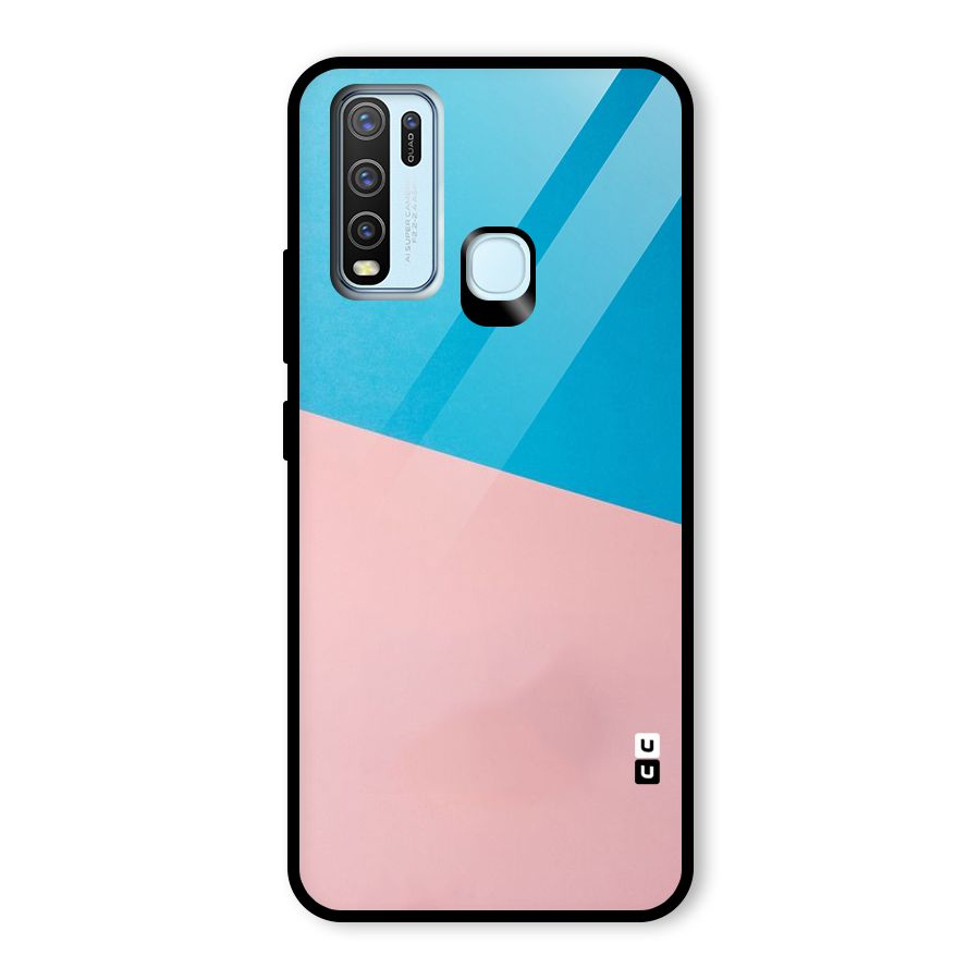Bicolor Design Glass Back Case for Vivo Y50