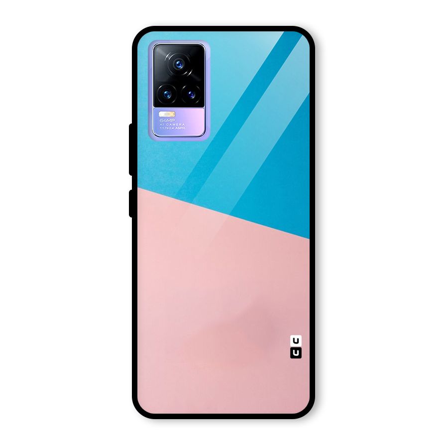 Bicolor Design Glass Back Case for Vivo Y73