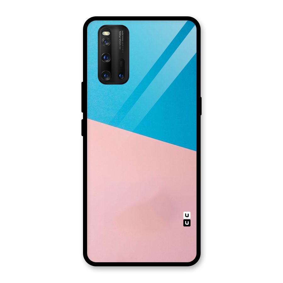 Bicolor Design Glass Back Case for Vivo iQOO 3