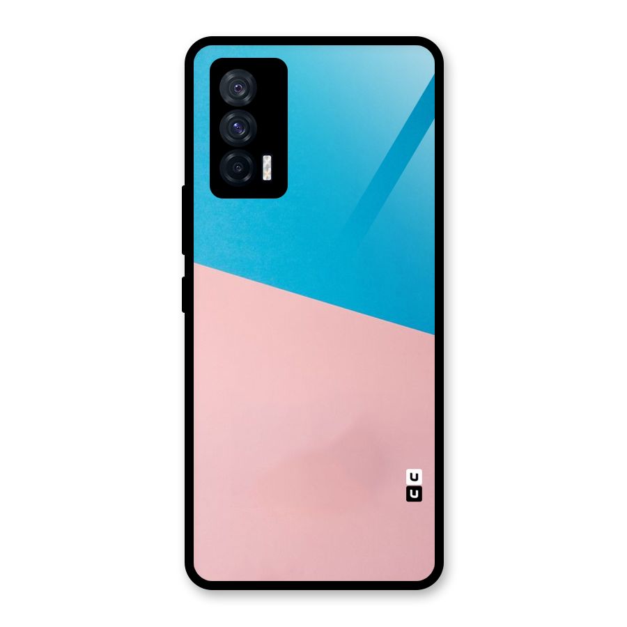 Bicolor Design Glass Back Case for Vivo iQOO 7 5G