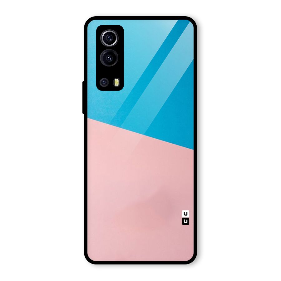 Bicolor Design Glass Back Case for Vivo iQOO Z3