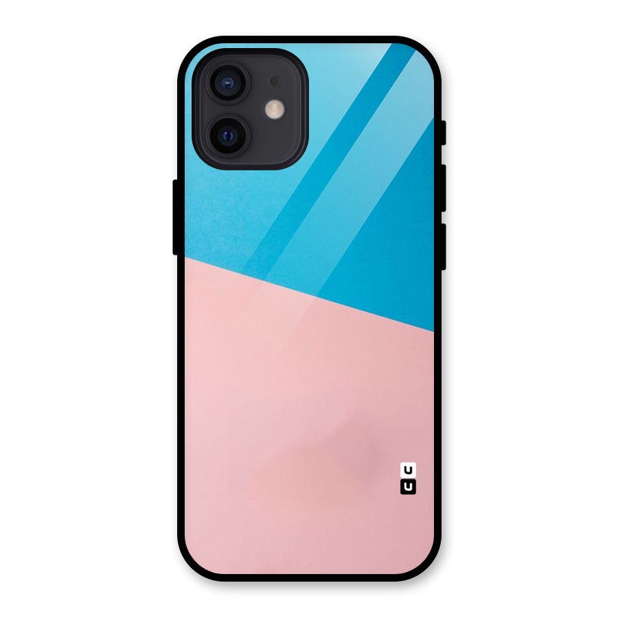 Bicolor Design Glass Back Case for iPhone 12
