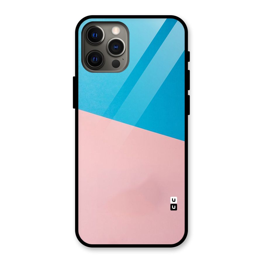 Bicolor Design Glass Back Case for iPhone 12 Pro Max