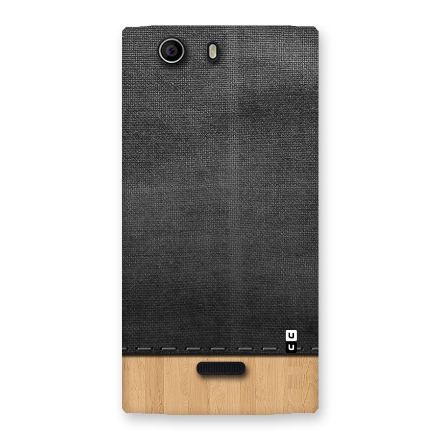 Bicolor Wood Texture Back Case for Canvas Nitro 2 E311