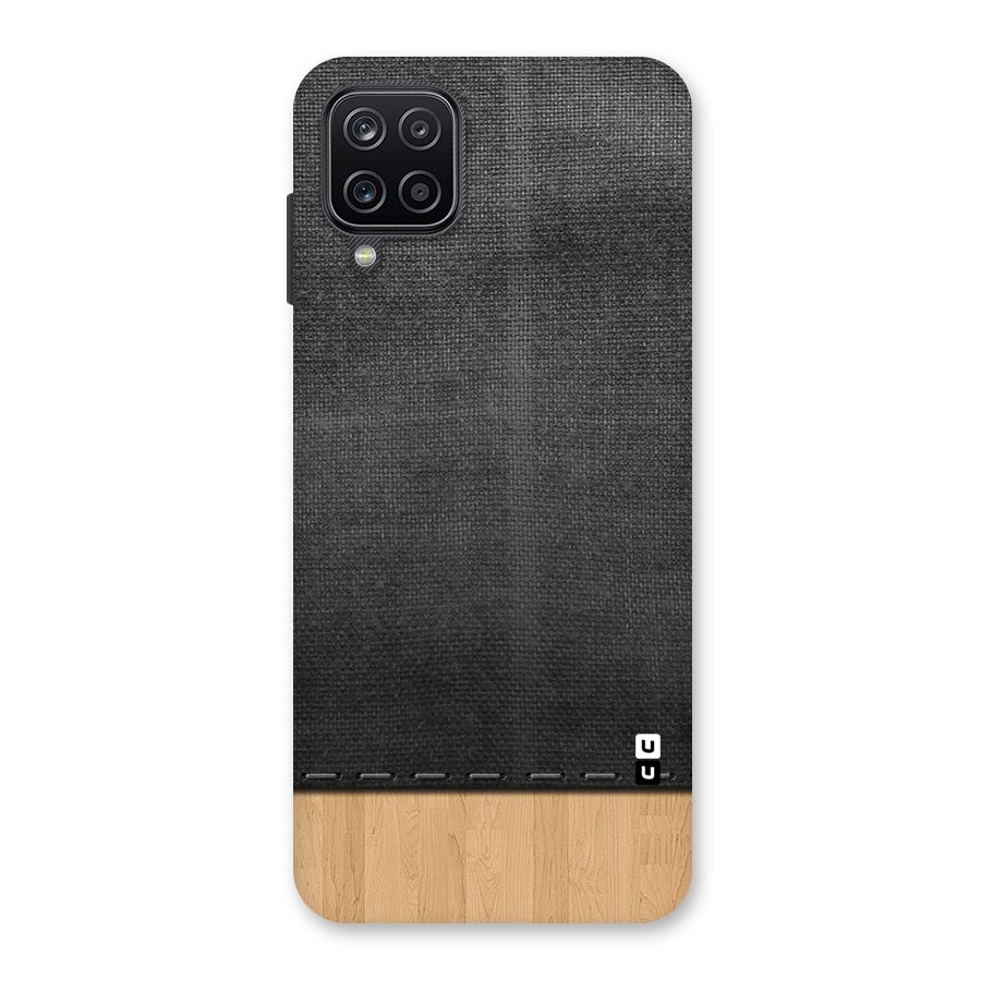 Bicolor Wood Texture Back Case for Galaxy A12