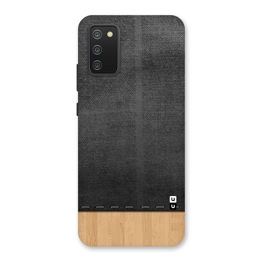 Bicolor Wood Texture Back Case for Galaxy F02s