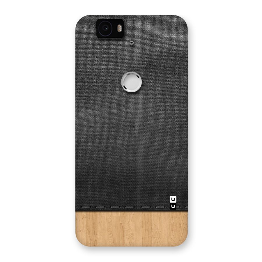 Bicolor Wood Texture Back Case for Google Nexus-6P