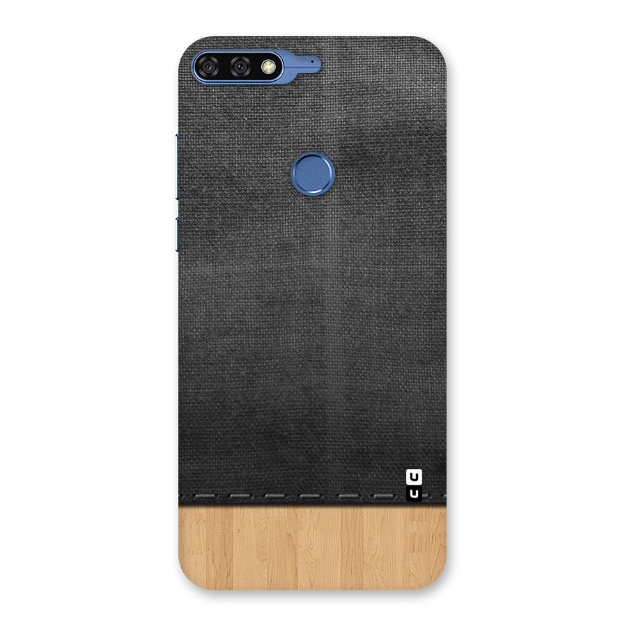 Bicolor Wood Texture Back Case for Honor 7C