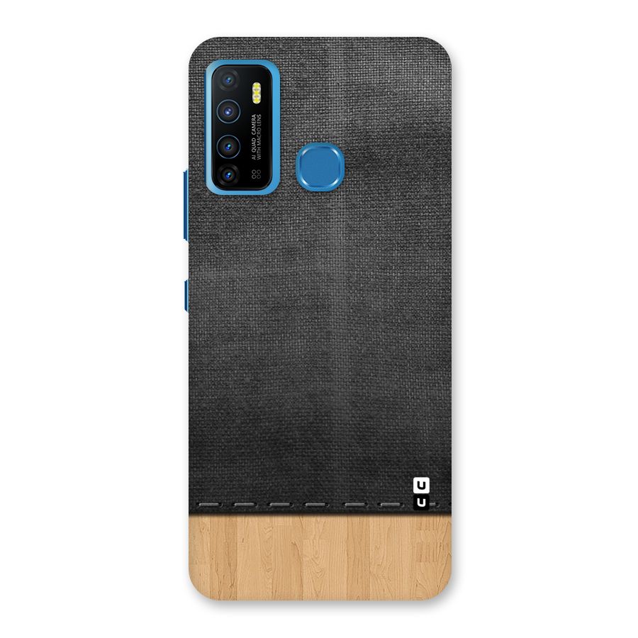 Bicolor Wood Texture Back Case for Infinix Hot 9