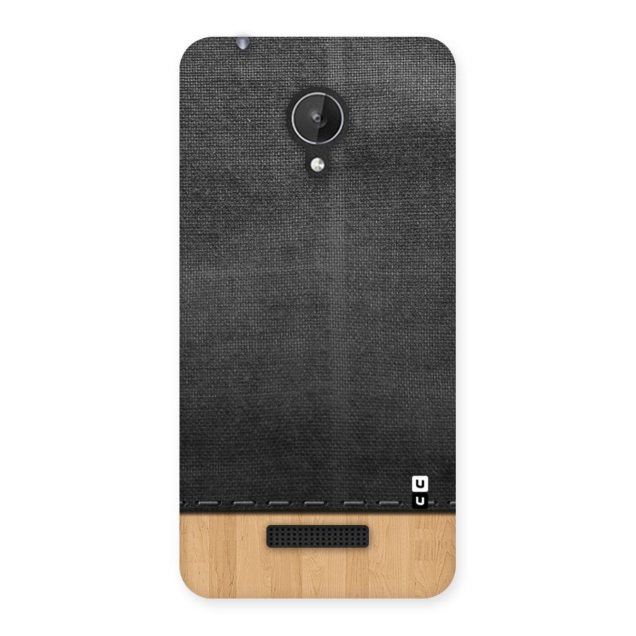 Bicolor Wood Texture Back Case for Micromax Canvas Spark Q380