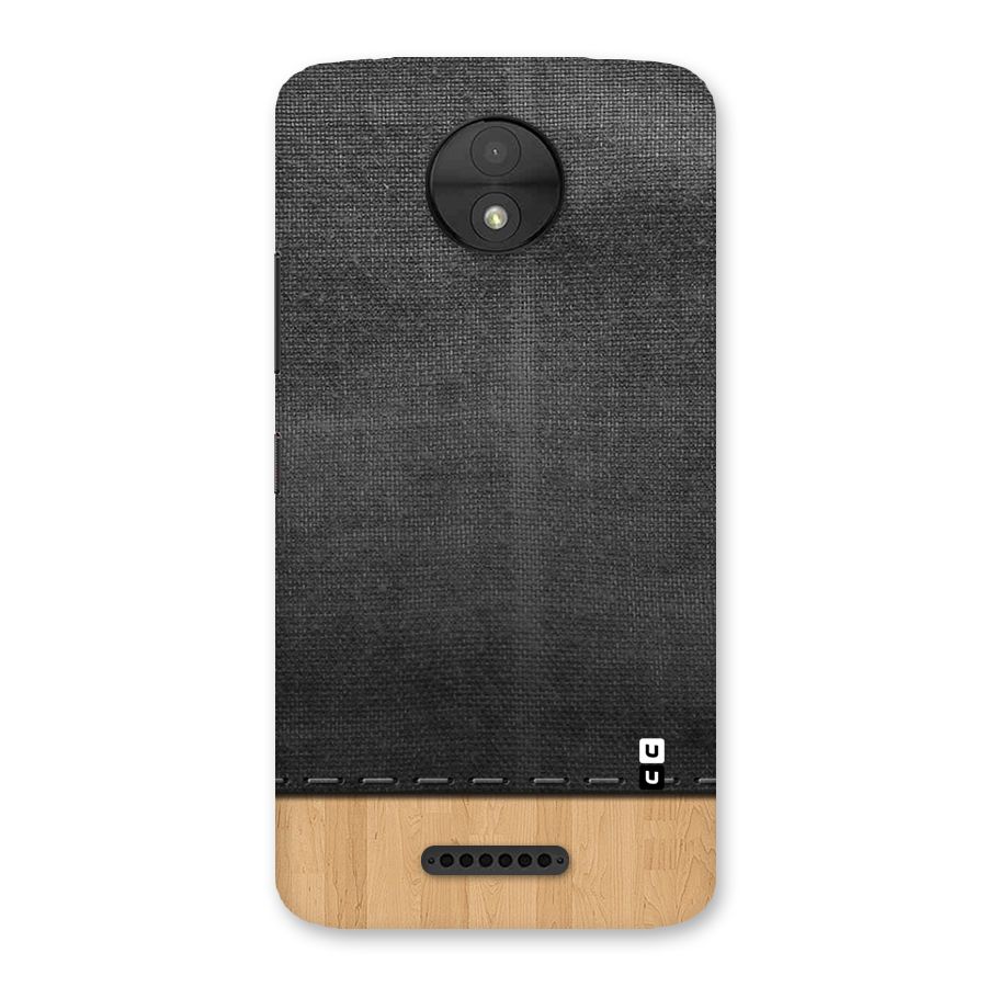 Bicolor Wood Texture Back Case for Moto C