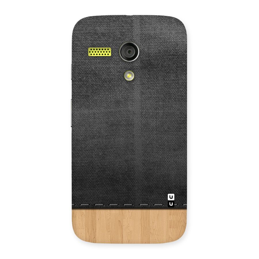 Bicolor Wood Texture Back Case for Moto G