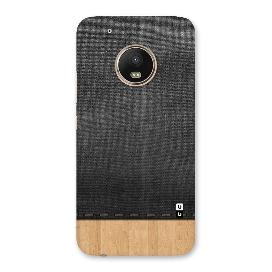 Bicolor Wood Texture Back Case for Moto G5 Plus